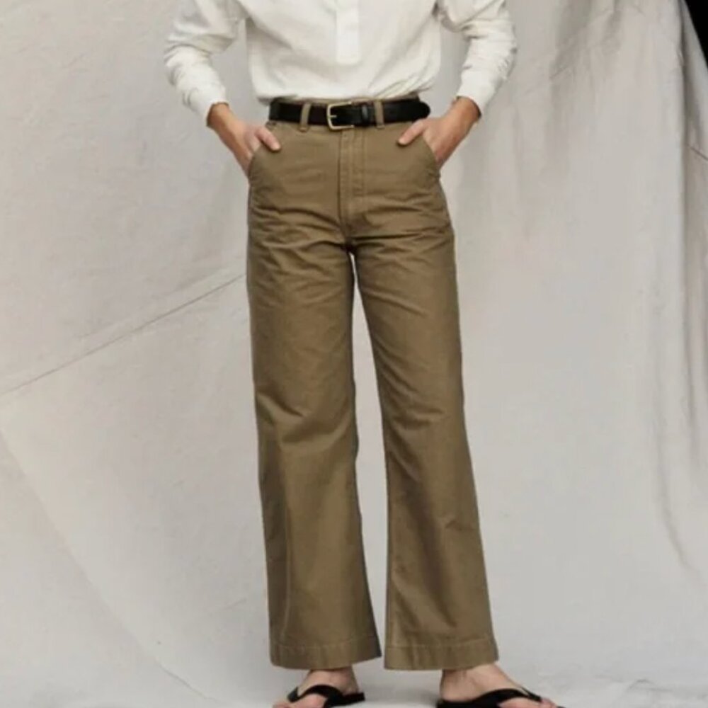 Buck Mason High Desert Canvas Wide Leg Pant size 24